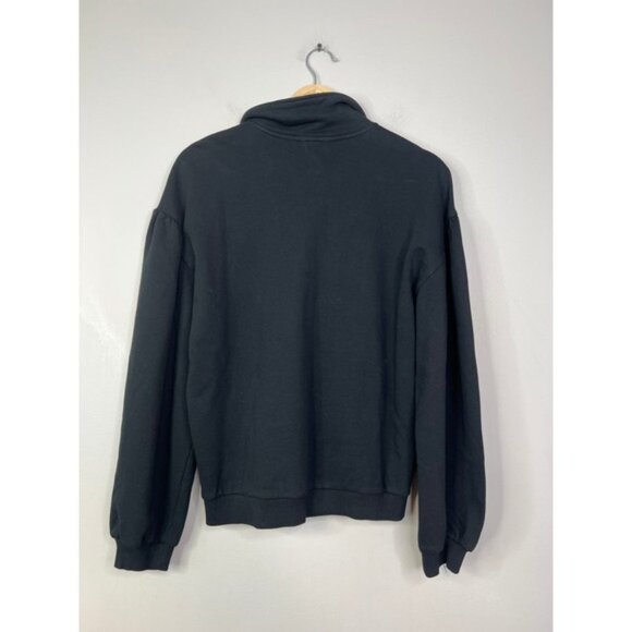 NWT Cami NYC Margaret Gathered French Cotton-Terry Half Zip Sweatshirt Pullover - Picture 8 of 10